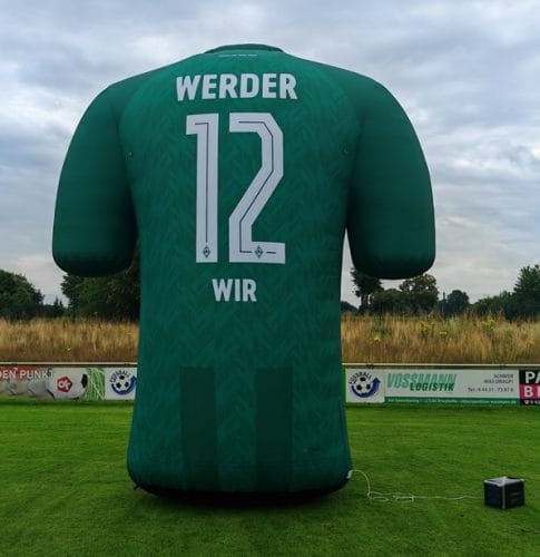 Aufblasbares XXL-Trikot 5m Werder Bremen
